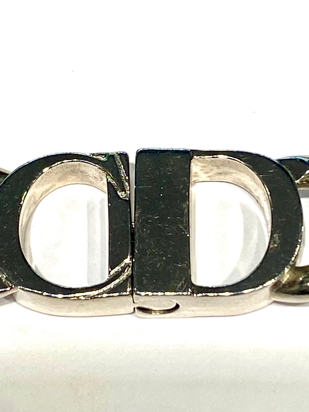 DIOR BRASS CD CHAIN LINK NECKLACE