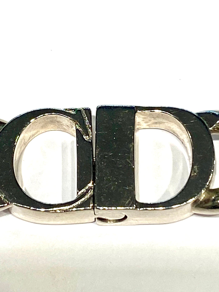 DIOR BRASS CD CHAIN LINK NECKLACE
