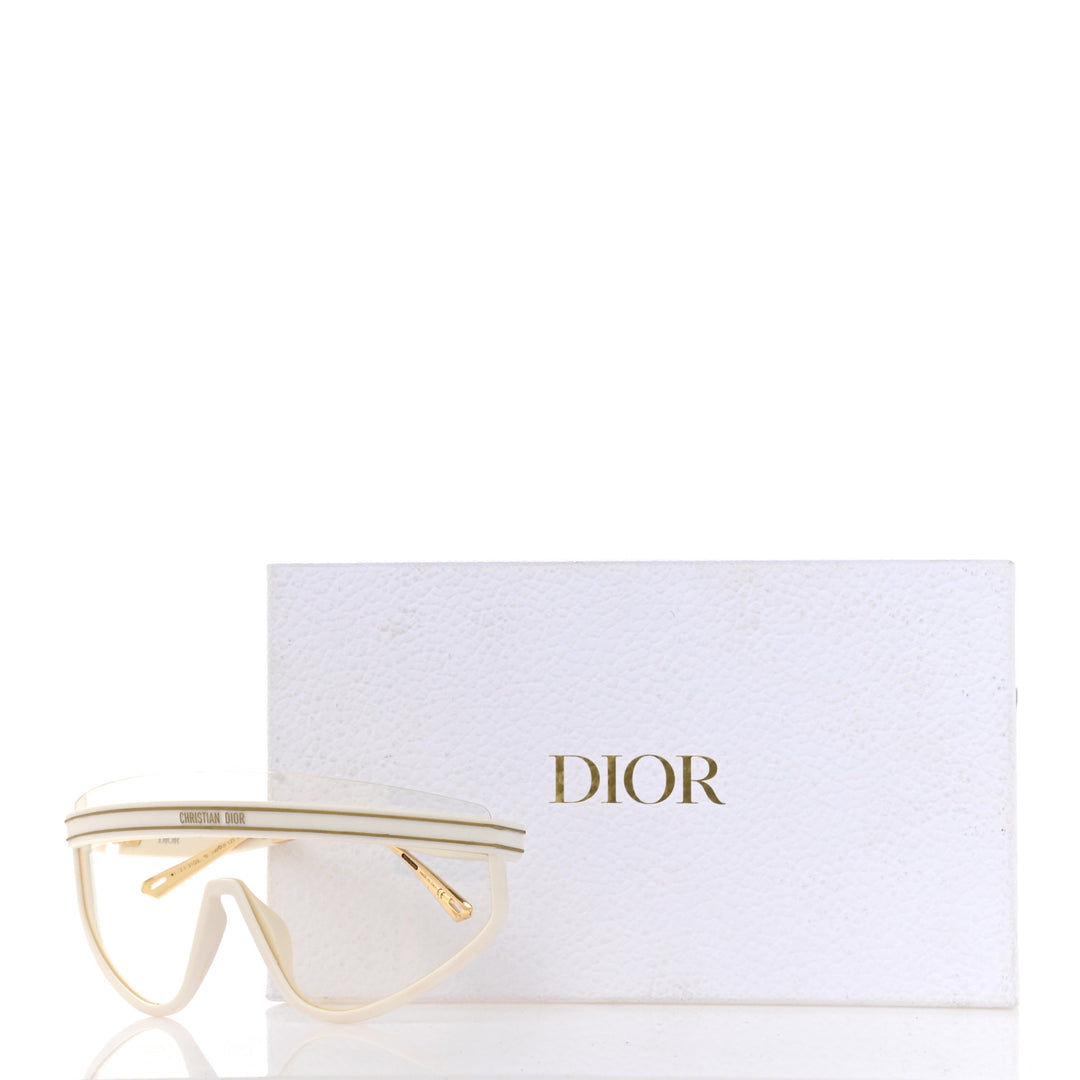 DIOR CHRISTIAN DIOR CLUB M2U MIRROR GOLD CLEAR MASK  display picture 3