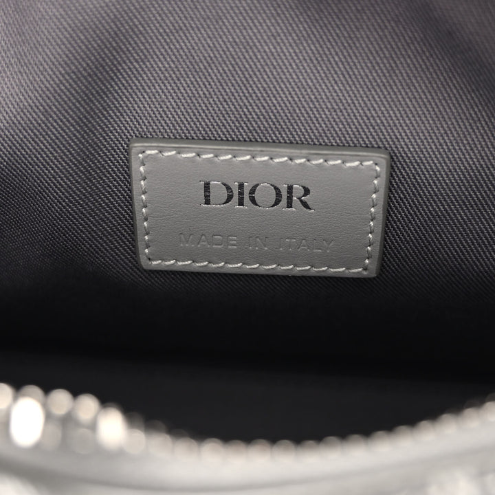 DIOR COATED CANVAS CD DIAMOND LINGOT TOLIETRY POUCH
