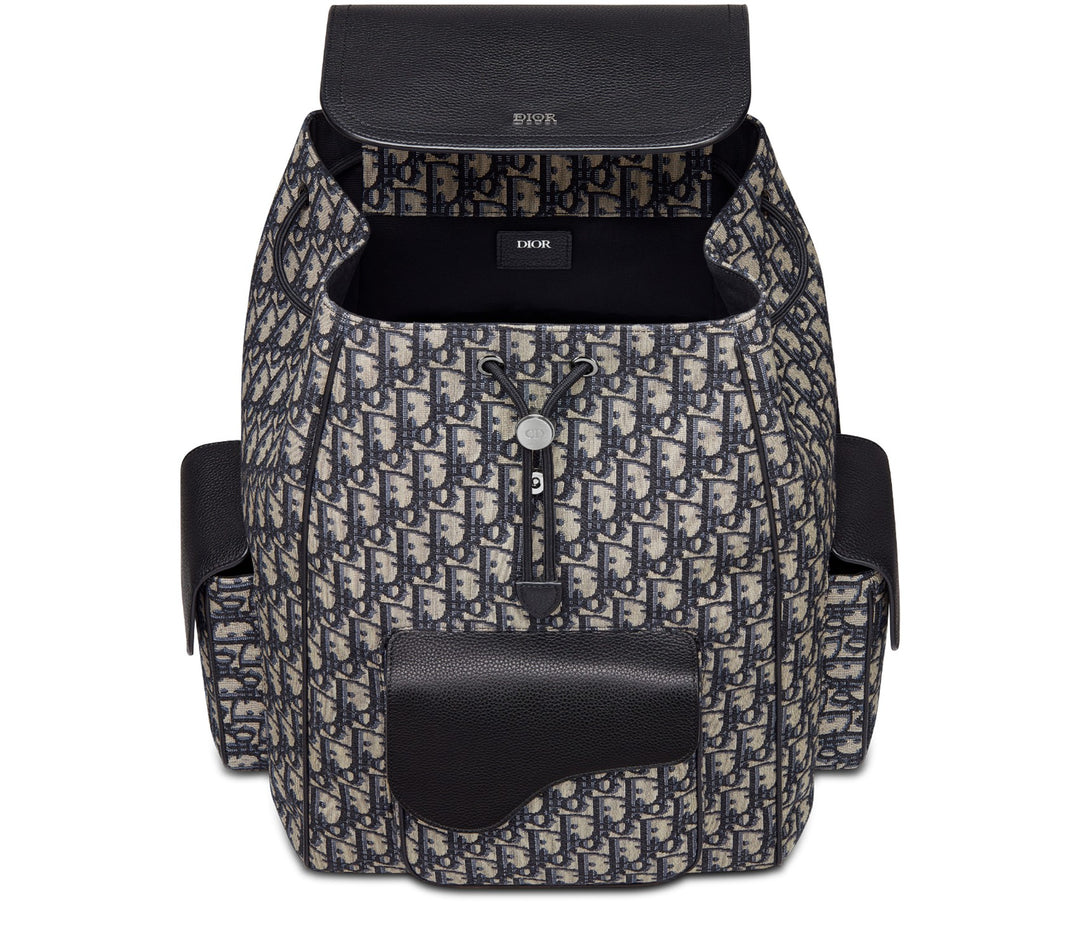 DIOR OBLIQUE LARGE SADDLE BACKPACK