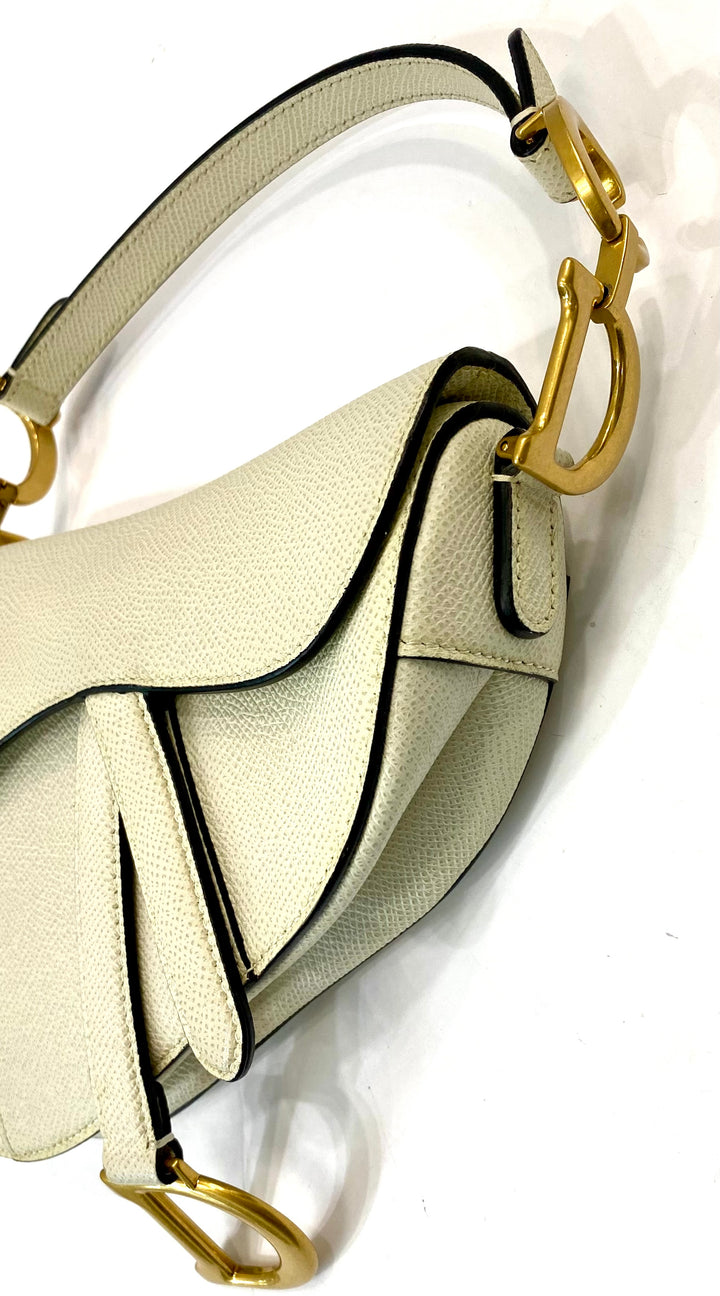 DIOR CALFSKIN LEATHER MINI SADDLE BAG WITH A STRAP