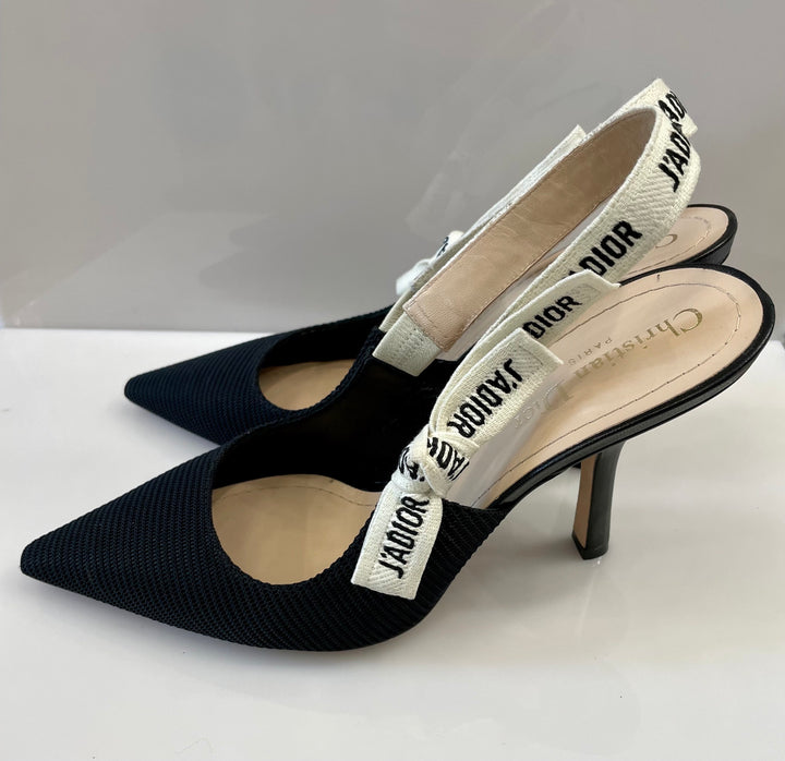 CHRISTIAN DIOR J'ADIOR TECHNICAL FABRIC SLINGBACK PUMPS