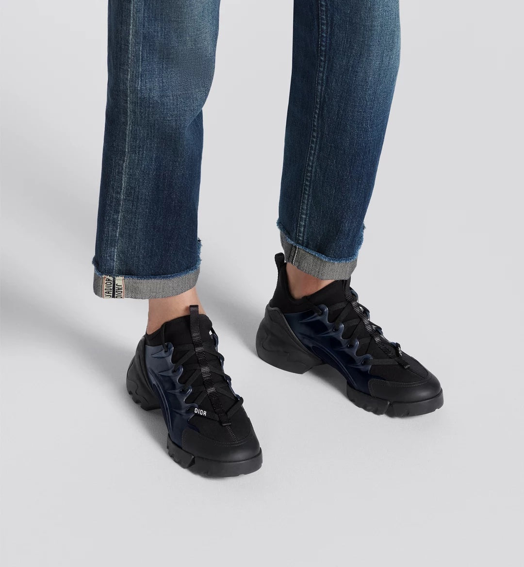 CHRISTIAN DIOR LADIES BLACK D-CONNECT SNEAKERS