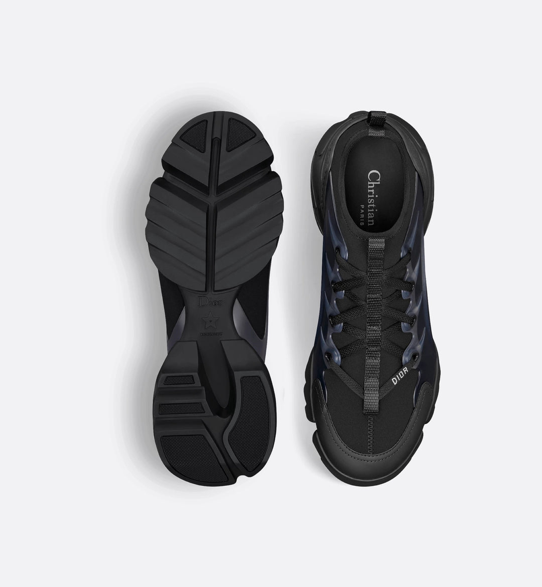 CHRISTIAN DIOR LADIES BLACK D-CONNECT SNEAKERS
