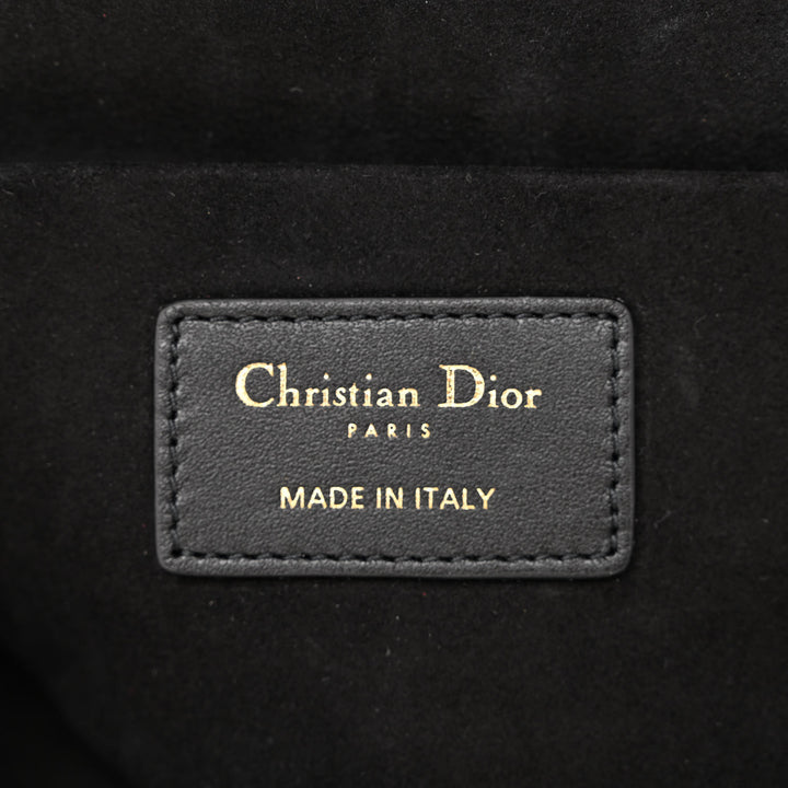 DIOR LAMBSKIN LEATHER CANNAGE SMALL DIORTRAVEL VANITY CASE