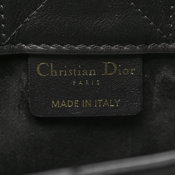 DIOR MACROCANNAGE CALFSKIN MINI DIOR BOOK TOTE BAG