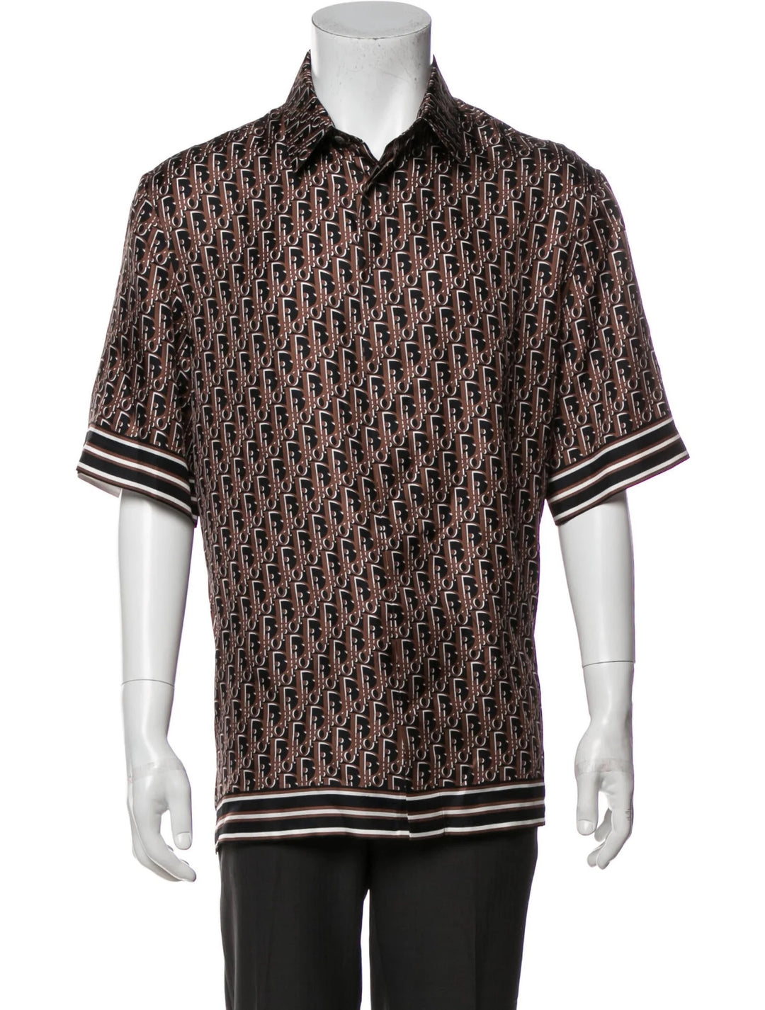 DIOR MEN'S OBLIQUE SHORT SLEEVE SHIRT – Caroline's Fashion