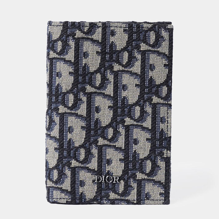 CHRISTIAN DIOR MONOGRAM OBLIQUE JACQUARD VERTICAL CARD HOLDER