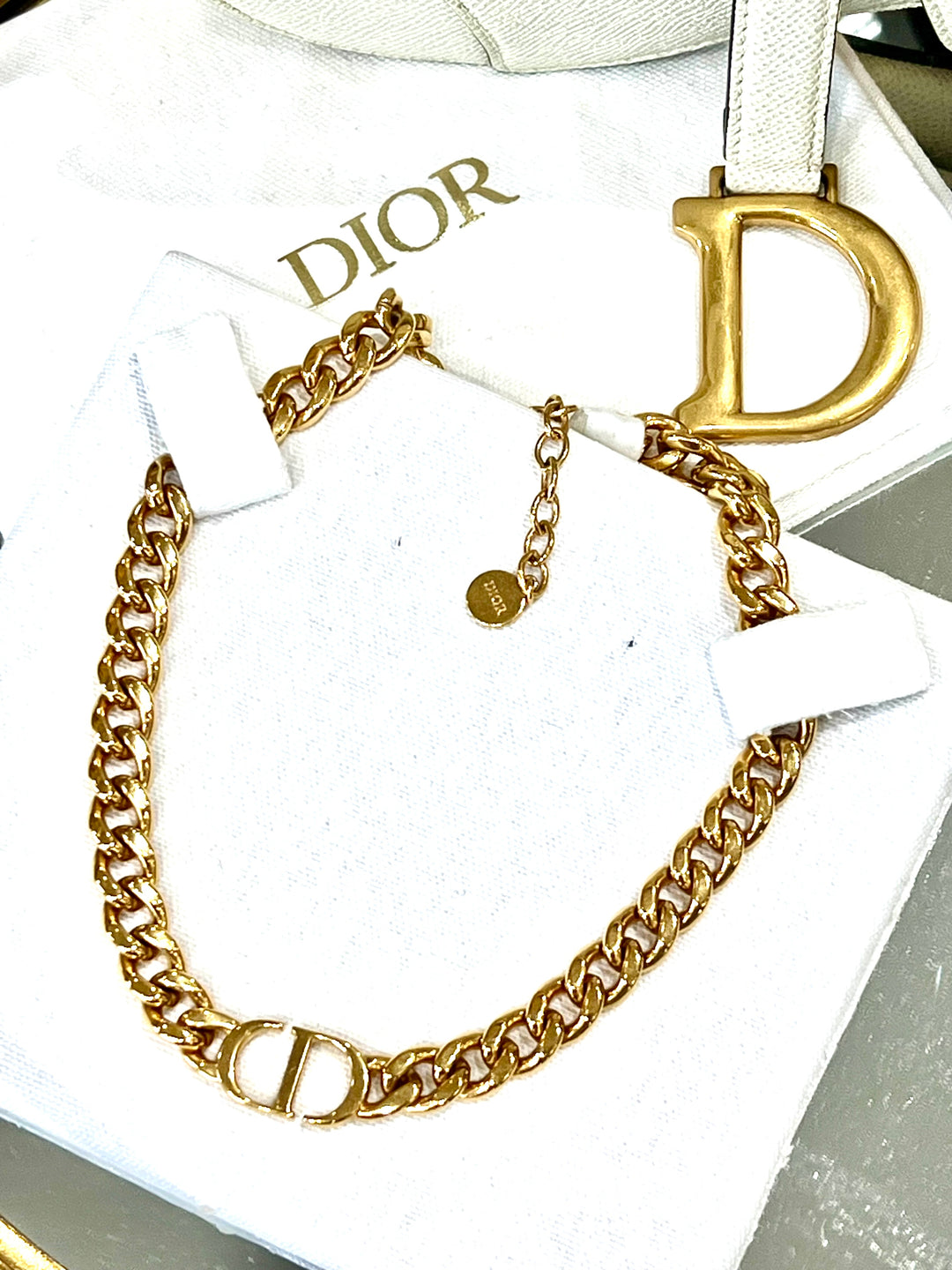 DIOR 30 MONTAIGNE CHAIN LINK NECKLACE