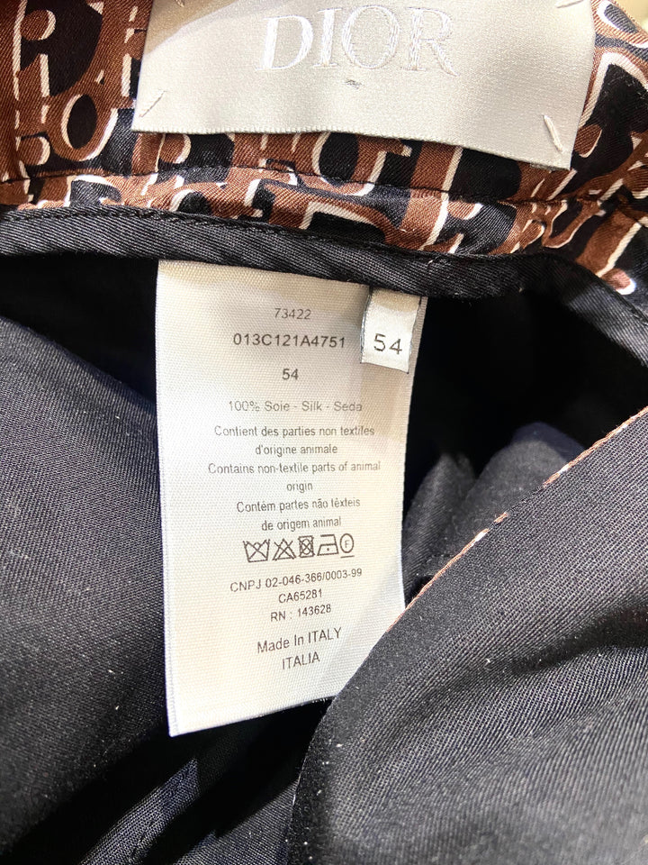 DIOR OBLIQUE MONOGRAM SILK MEN&