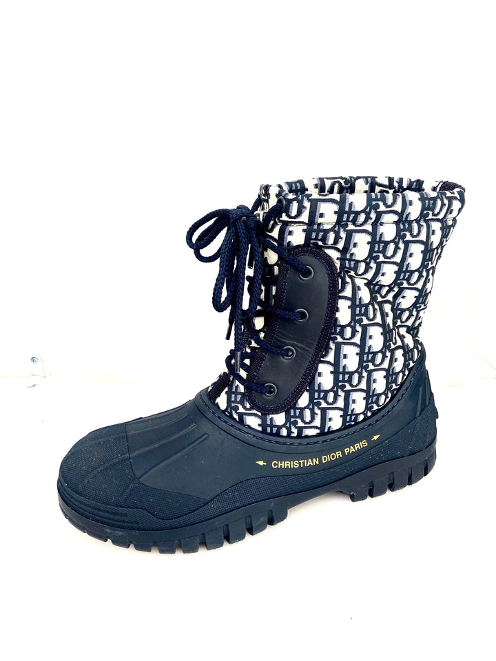 Dior Snow Boots Blue Oblique Nylon CHRISTIAN DIOR Deep Blue nylon 2021 DIORALPS OBLQIUE SNOW  main image 4