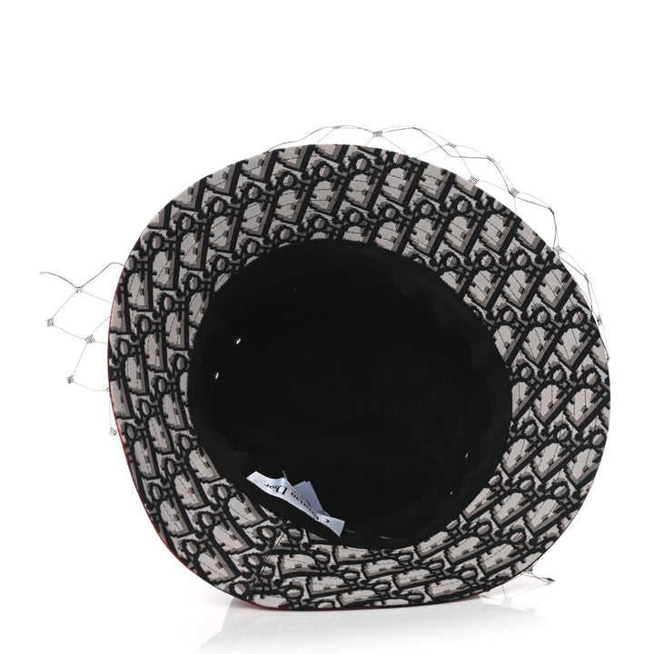 CHRISTIAN DIOR PLAID VEIL BUCKET HAT