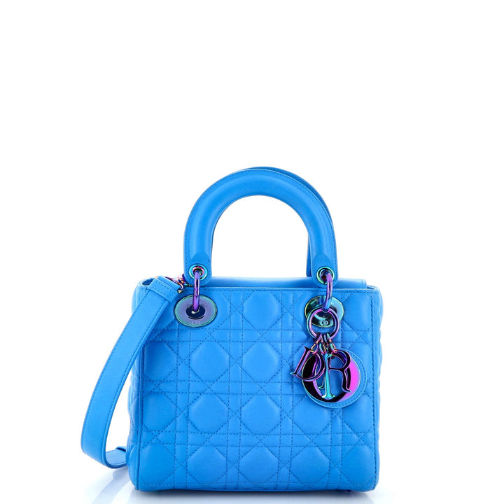 DIOR CANNAGE QUILTED LAMBSKIN SMALL LADY DIOR TOTE BAG