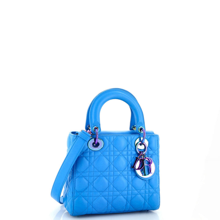 DIOR CANNAGE QUILTED LAMBSKIN SMALL LADY DIOR TOTE BAG
