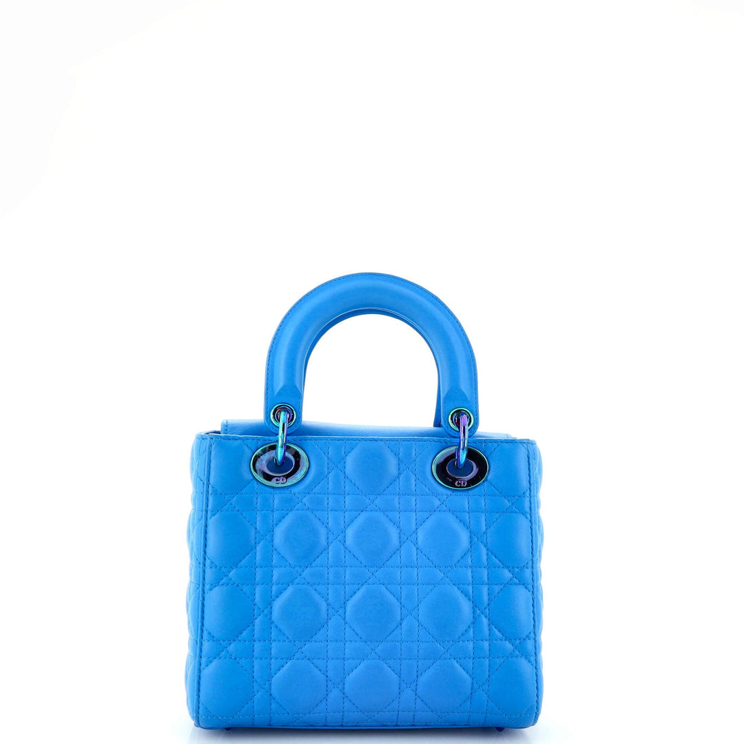 DIOR CANNAGE QUILTED LAMBSKIN SMALL LADY DIOR TOTE BAG