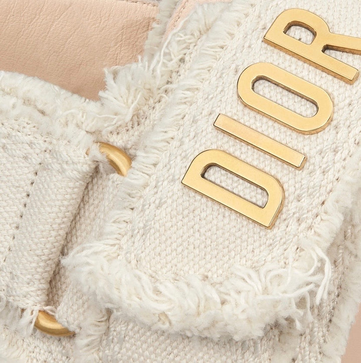 DIOR RAW EDGE TRIM SIGNATURE LOGO DIORACT SANDALS