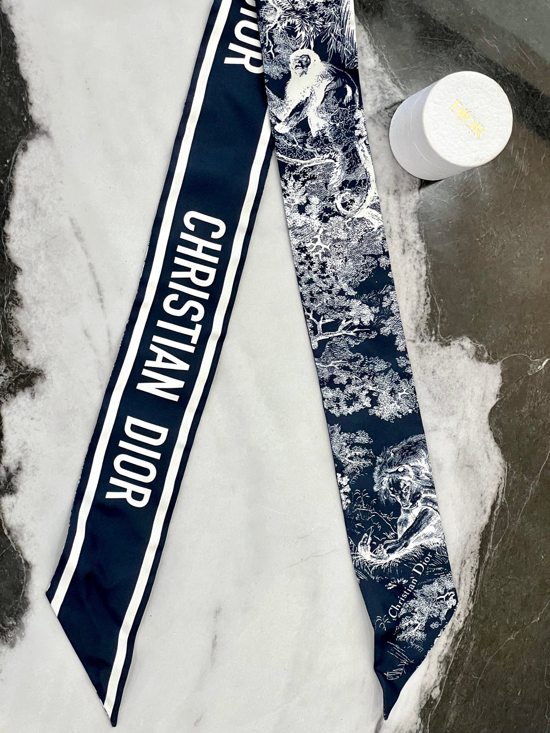 CHRISTIAN DIOR TOILE DE JOUY REVERSE CAPRI MITZAH SCARF