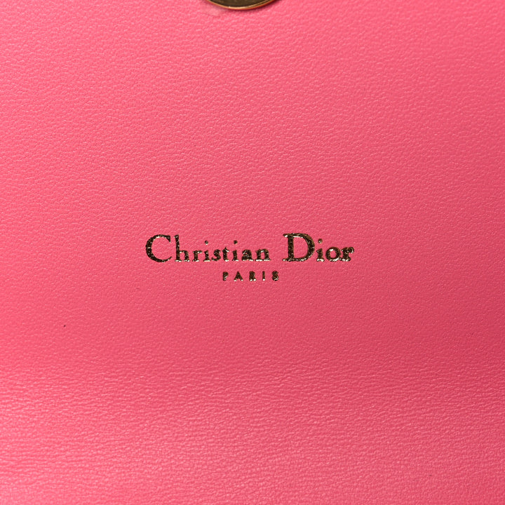 CHRISTIAN DIOR CANNAGE QUILTED CALFSKIN CARO CHAIN BELT BAG