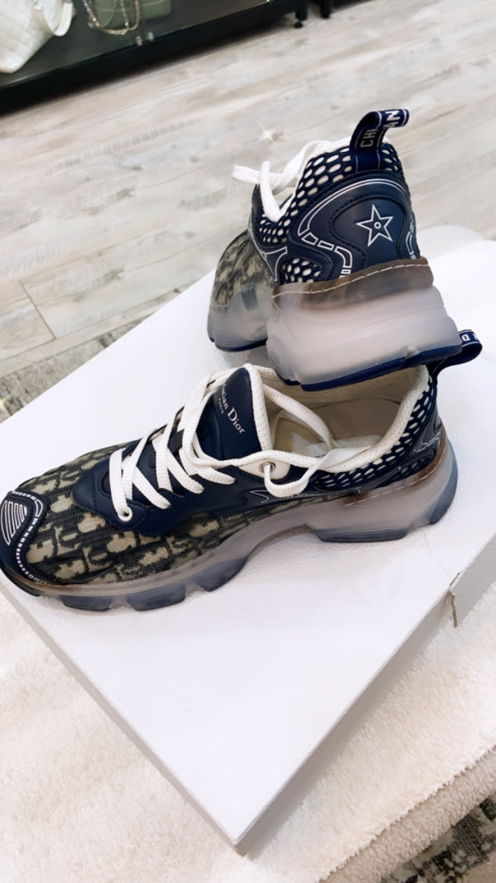 DIOR TECHNICAL FABRIC MESH OBLIQUE DIOR VIBE SNEAKERS