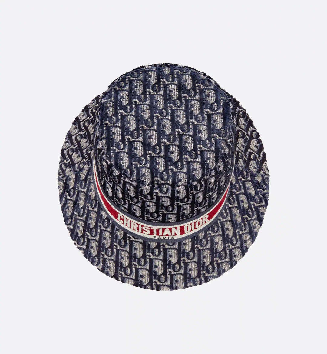 DIOR VELVET OBLIQUE LARGE BRIM BUCKET HAT