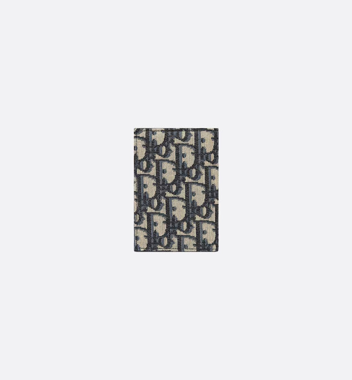 CHRISTIAN DIOR MONOGRAM OBLIQUE JACQUARD VERTICAL CARD HOLDER