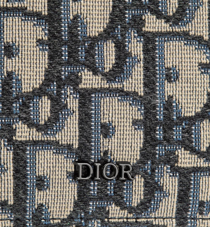 CHRISTIAN DIOR MONOGRAM OBLIQUE JACQUARD VERTICAL CARD HOLDER