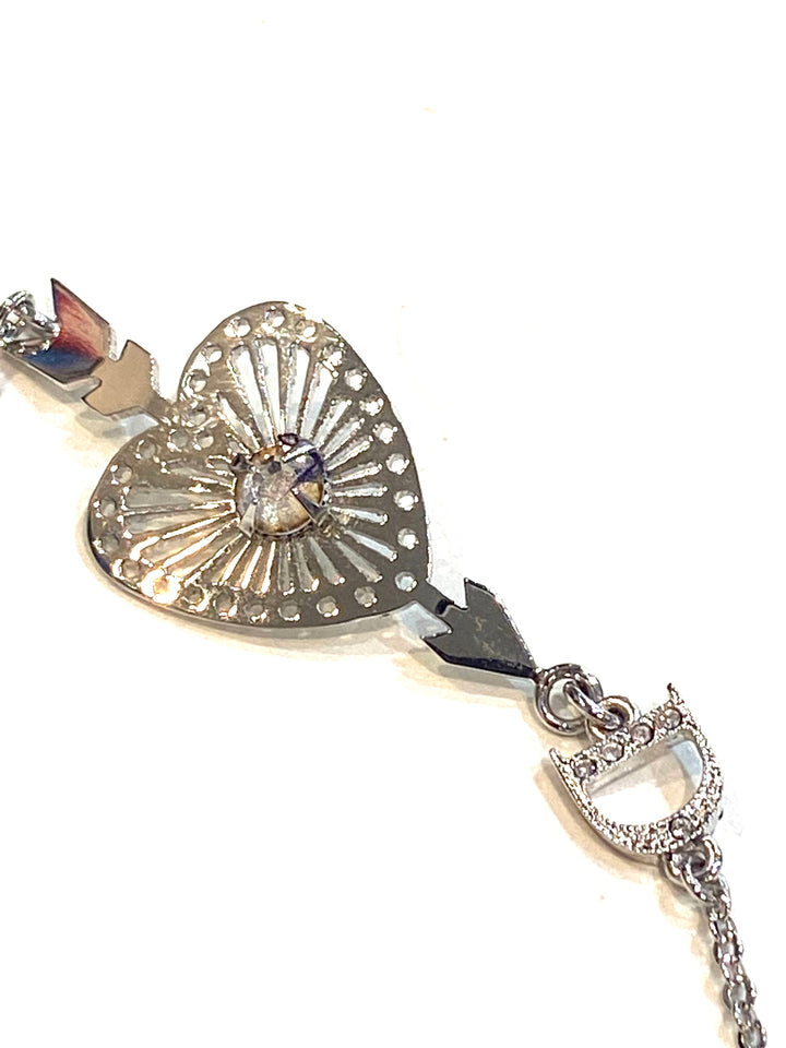 CHRISTIAN DIOR VINTAGE SILVER PLATED BRACELET
