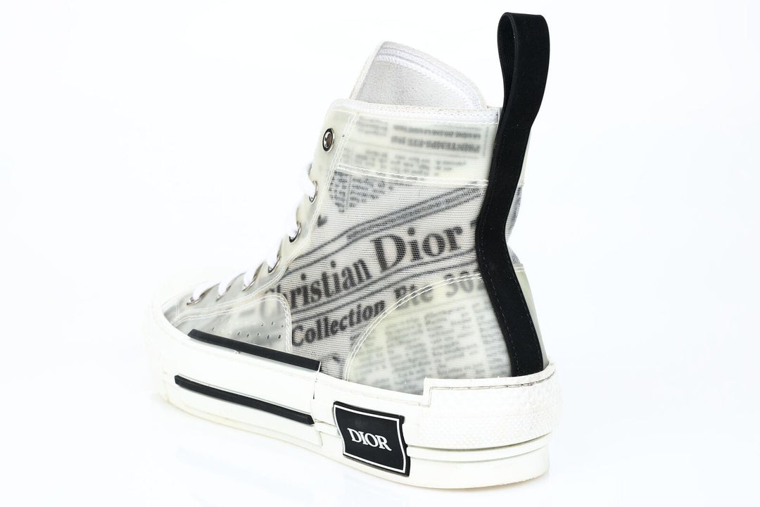 dior newspaper high tops