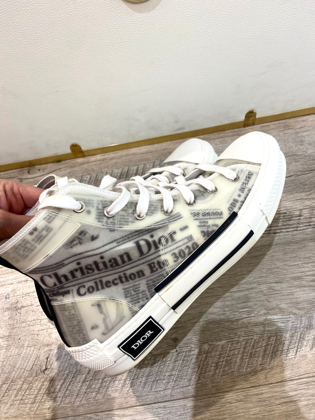 Newspaper print sneakers online