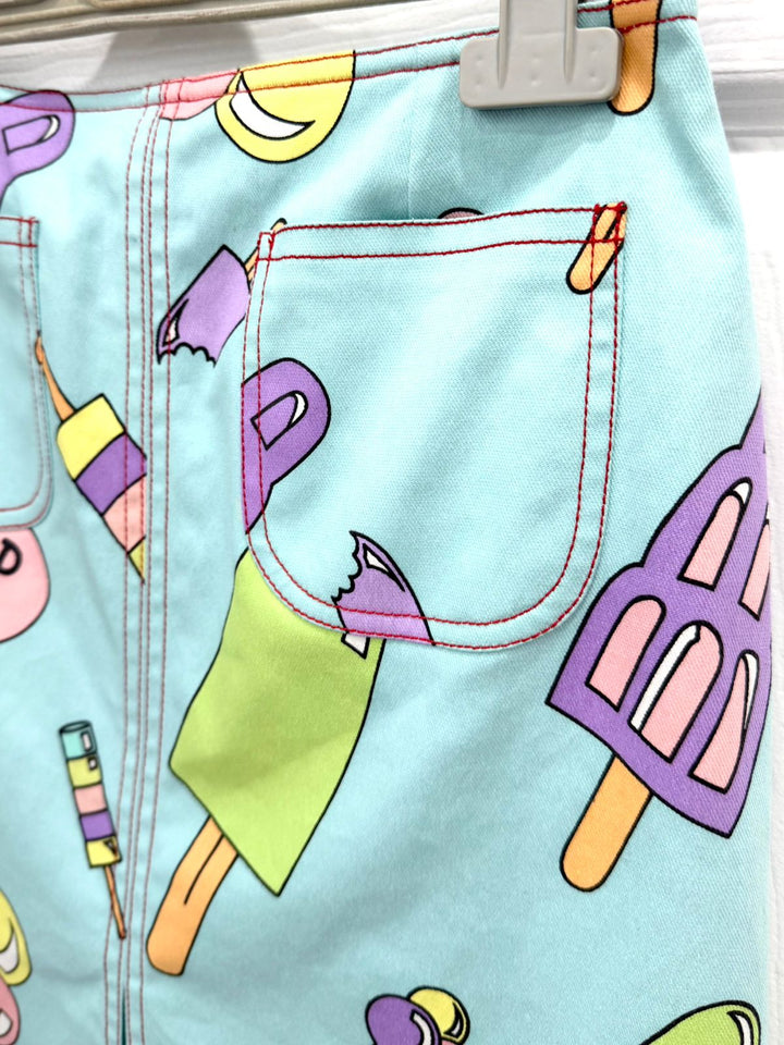 DIOR BY JOHN GALLIANO ICE CREAM CANDY SKIRT