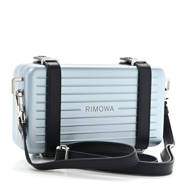 DIOR X RIMOWA ALUMINUM PERSONAL CLUTCH ON STRAP