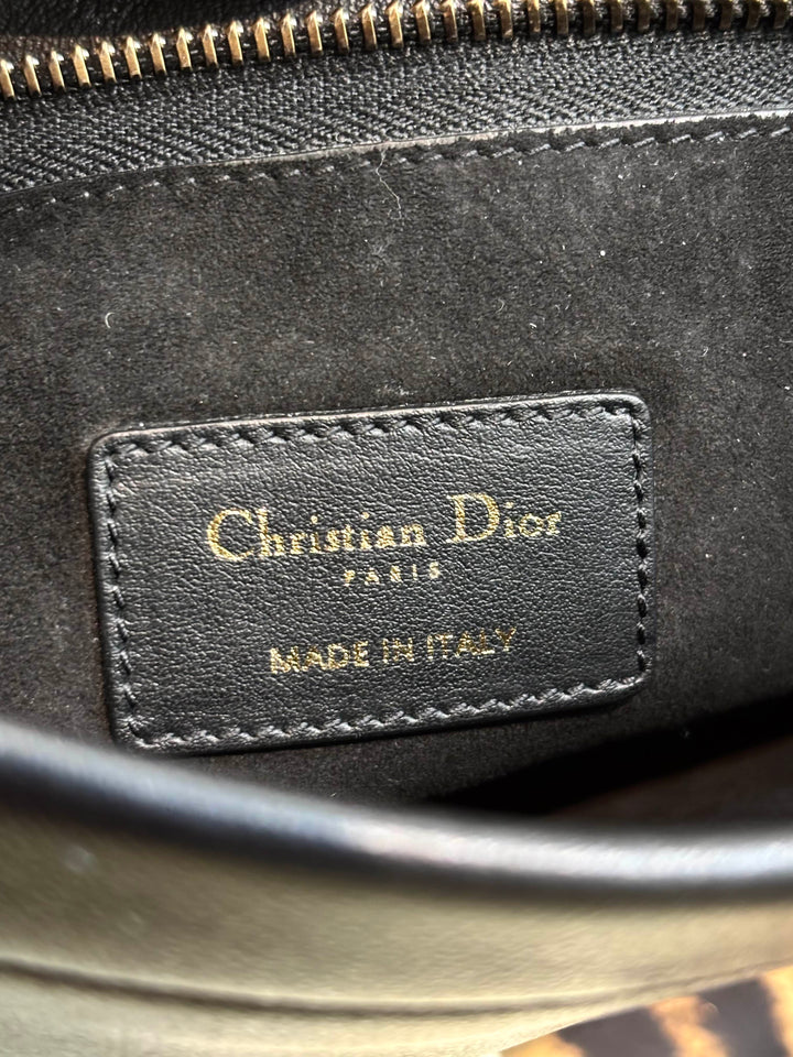 DIOR CLUTCH BLACK LEATHER BAG
