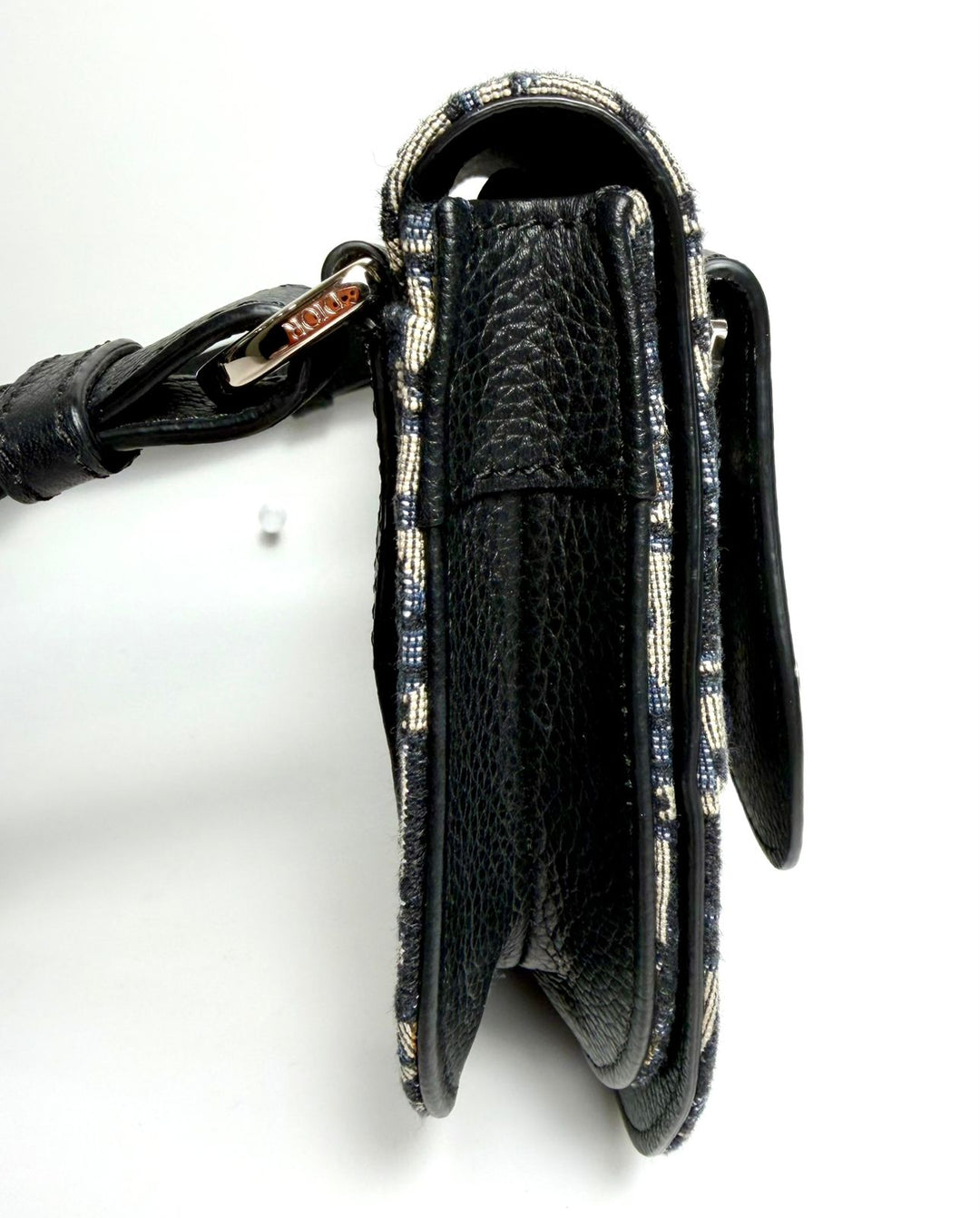 DIOR HOMME OBLIQUE SADDLE POUCH