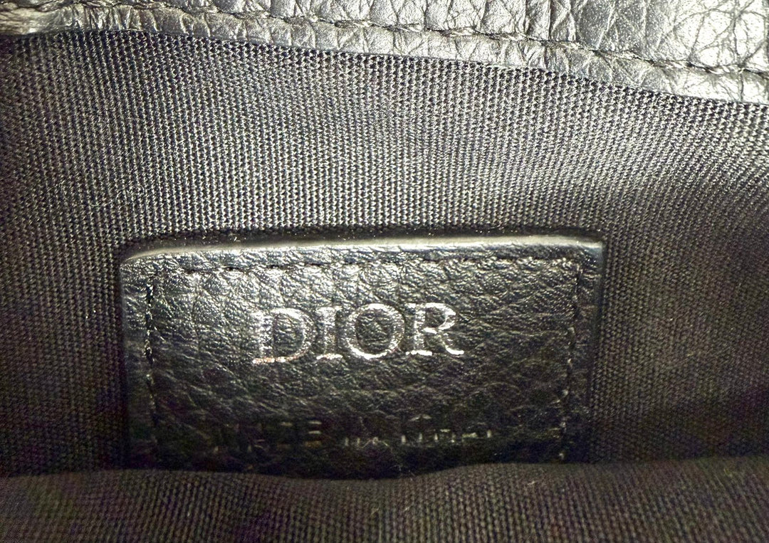 DIOR HOMME OBLIQUE SADDLE POUCH