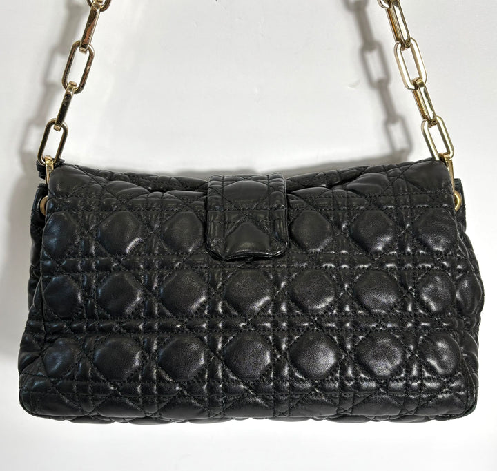 DIOR LAMBSKIN CANNAGE NEW LOCK SHOULDER BAG