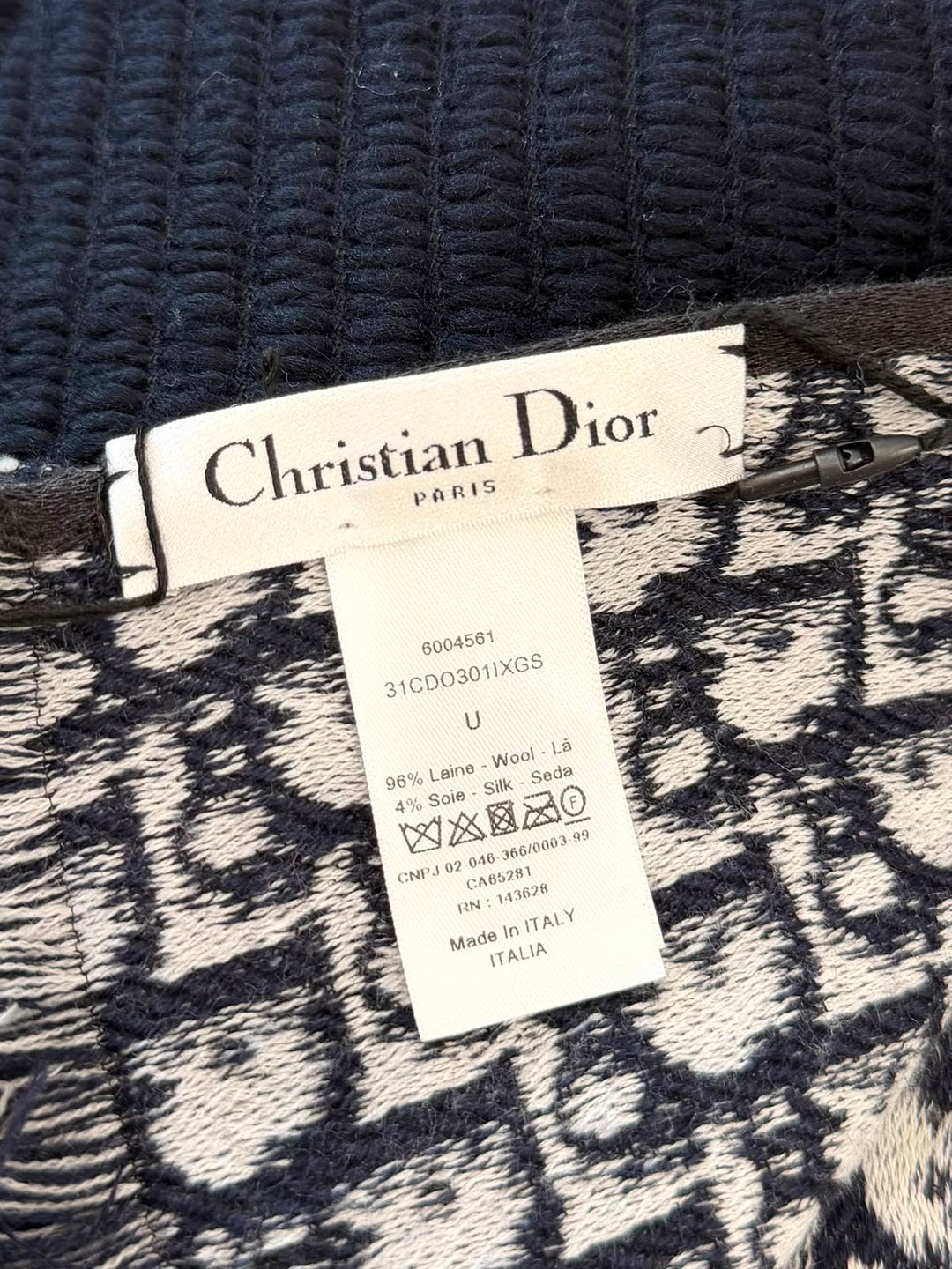 DIOR LOGO JACQUARD SCARF
