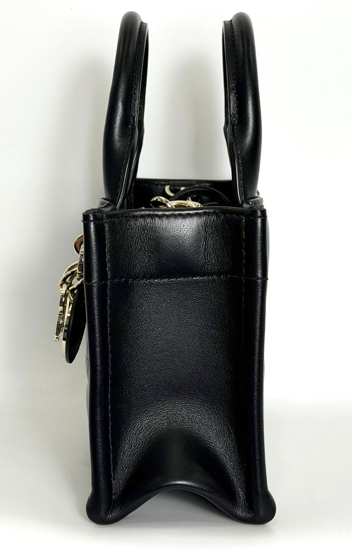 DIOR MACROCANNAGE CALFSKIN MINI DIOR BOOK TOTE BAG