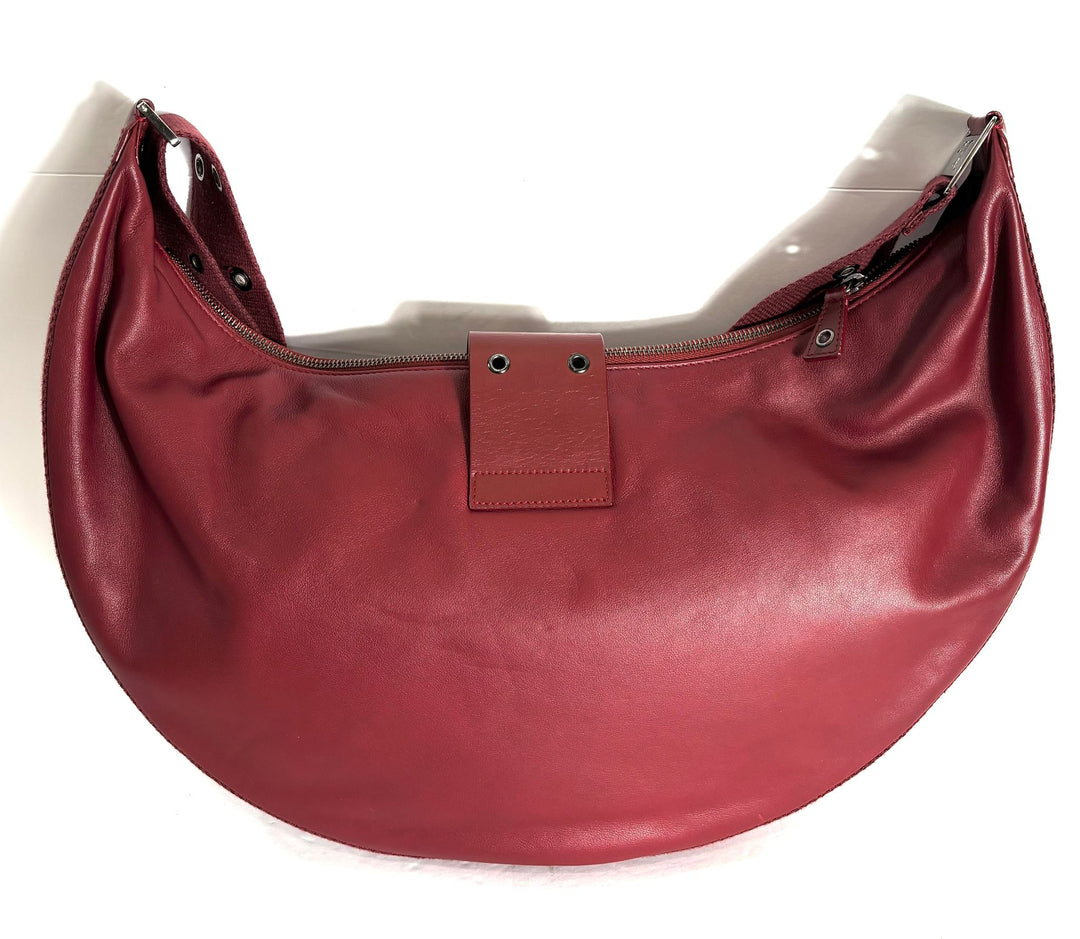 DIOR VINTAGE STREET CHIC LEATHER HOBO BAG