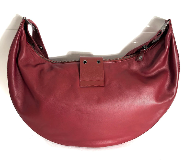DIOR VINTAGE STREET CHIC LEATHER HOBO BAG