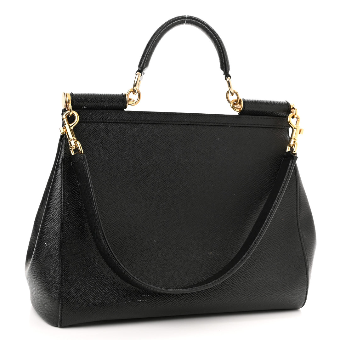 DOLCE &amp; GABBANA DAUPHINE LARGE MISS SICILY SATCHEL BAG