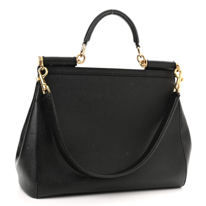 DOLCE &amp; GABBANA DAUPHINE LARGE MISS SICILY SATCHEL BAG