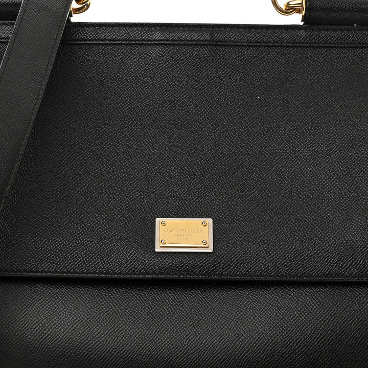 DOLCE &amp; GABBANA DAUPHINE LARGE MISS SICILY SATCHEL BAG