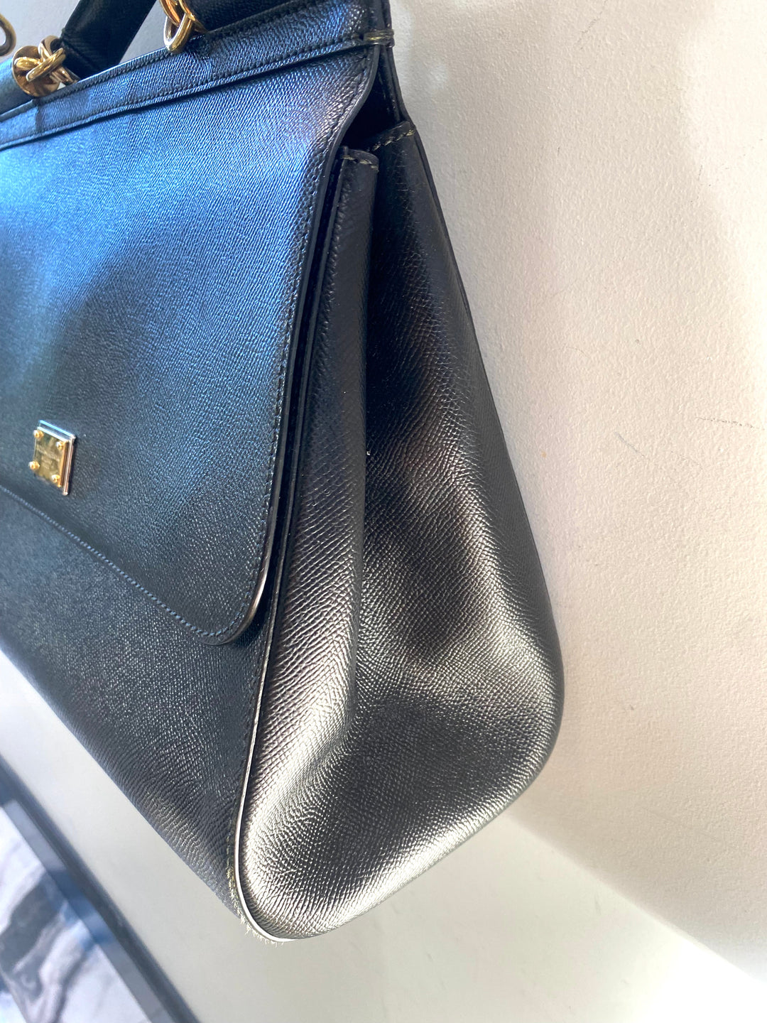 DOLCE &amp; GABBANA DAUPHINE LARGE MISS SICILY SATCHEL BAG