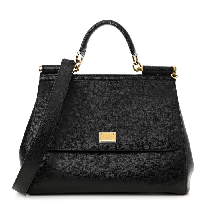 DOLCE &amp; GABBANA DAUPHINE LARGE MISS SICILY SATCHEL BAG