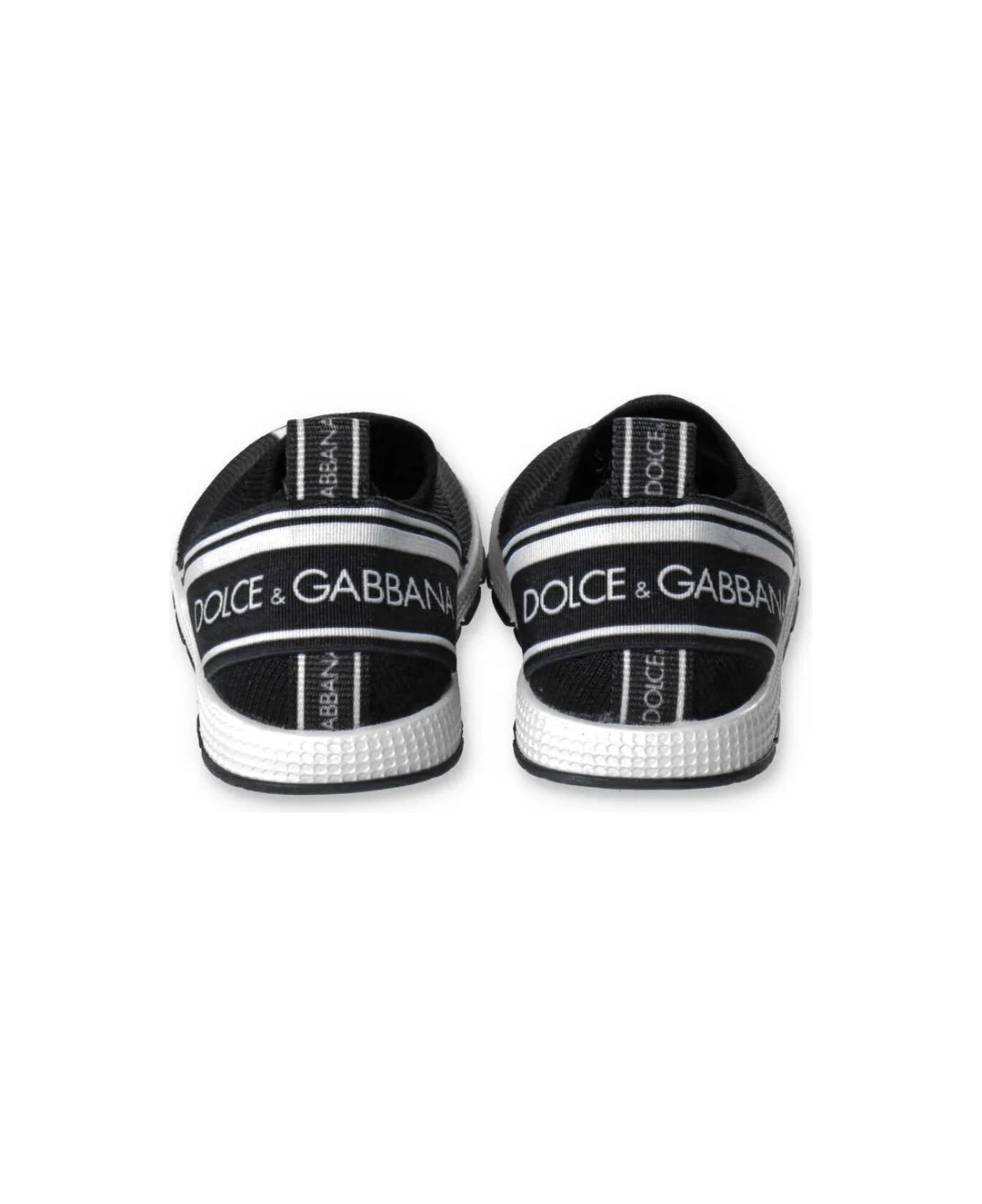 DOLCE &amp; GABBANA LOGO KNITTED BABY SNEAKERS