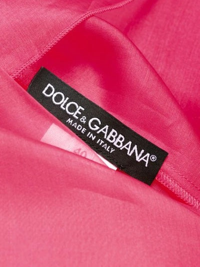 DOLCE &amp; GABBANA MULTIPLE BOW SILK ORGANZA BLOUSE