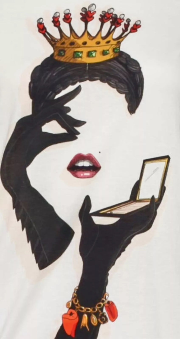 DOLCE &amp; GABBANA QUEEN OF HEARTS T-SHIRT