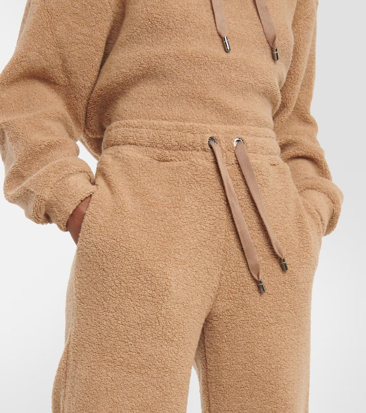 DOLCE &amp; GABBANA LOGO PLAQUE TEDDY PANTS