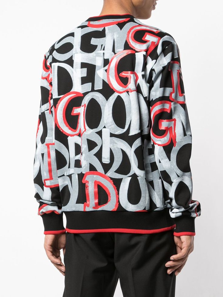DOLCE &amp; GABBANA LOGO KNIT SWEATER